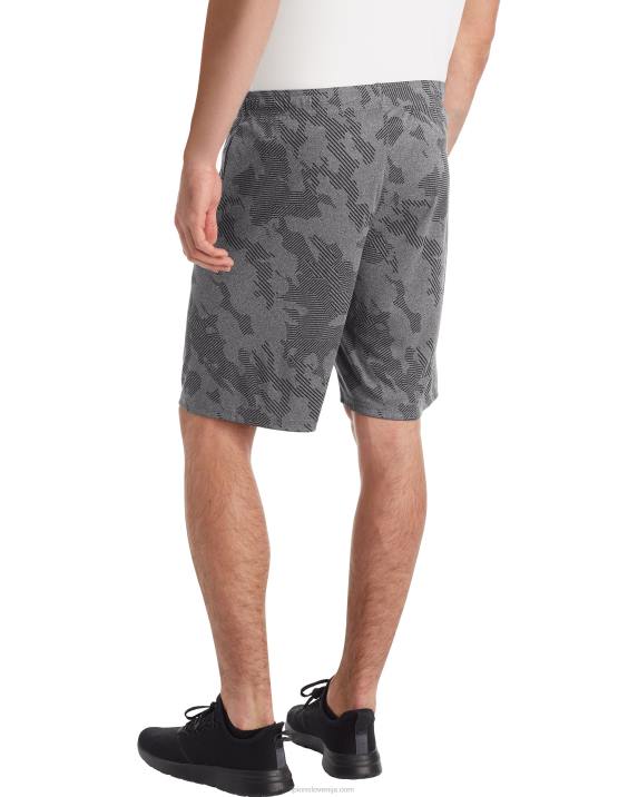 Champion moški kratke hlače c9 9\" 2B84764 razmaknjen trak kamuflažno ebenovino resje