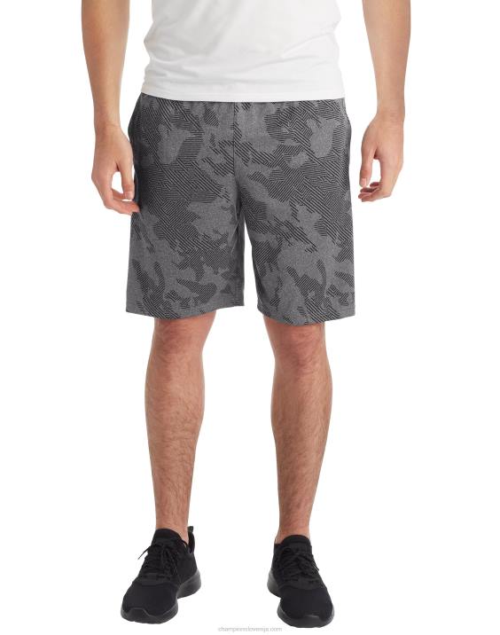 Champion moški kratke hlače c9 9\" 2B84764 razmaknjen trak kamuflažno ebenovino resje