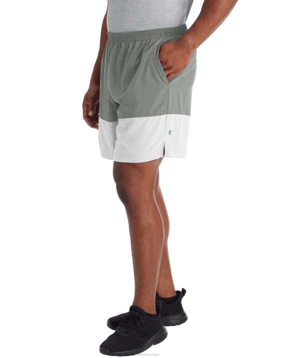 Champion moški kratke hlače c9 colorblock 7\" 2B84787 udobna siva/prava bela