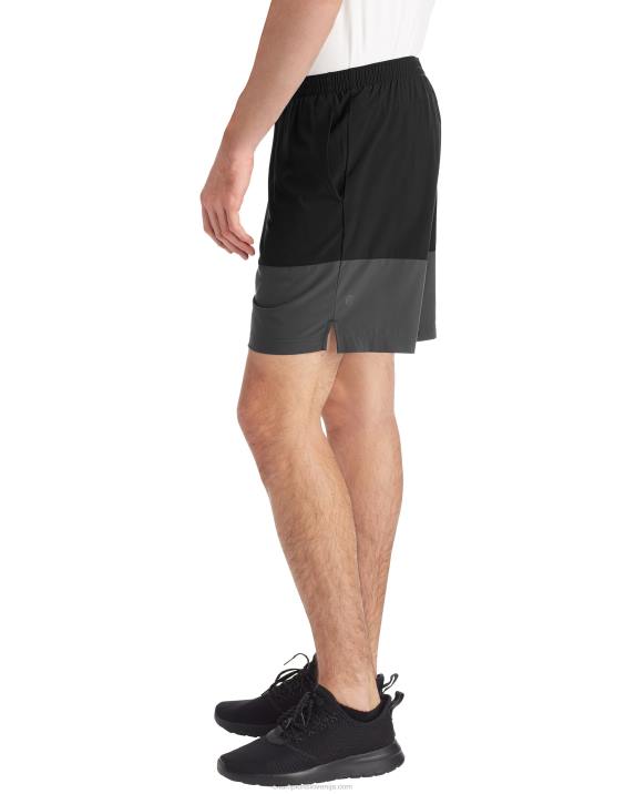 Champion moški kratke hlače c9 colorblock 7\" 2B84788 ebenovina/železniško siva