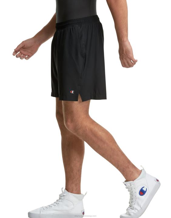 Champion moški kratke hlače mvp s kratko podlogo c našitkom 5\" 2B84509 Črna