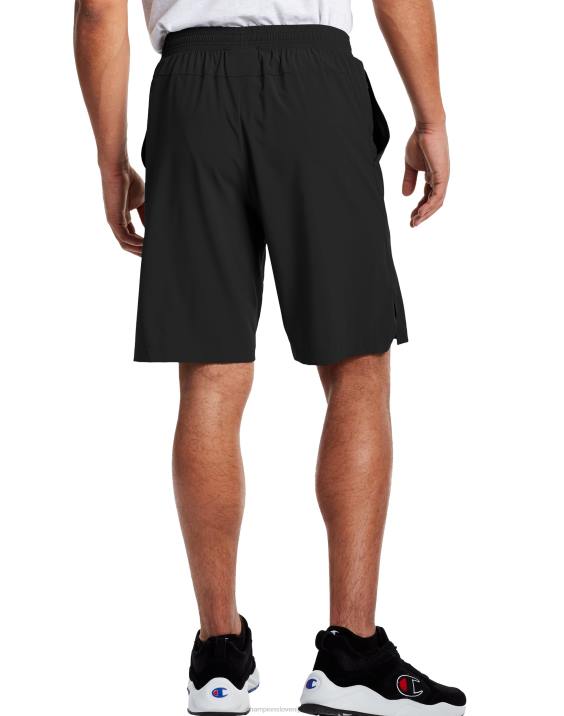 Champion moški kratke hlače mvp, scenarij za odvajanje vlage in c logotipi 9\" 2B84498 Črna