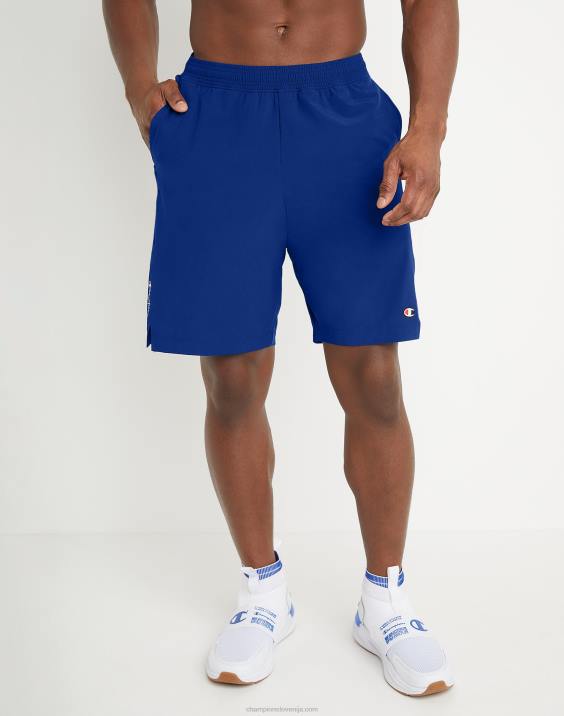 Champion moški kratke hlače mvp, scenarij za odvajanje vlage in c logotipi 9" 2B84500 pogumno modra