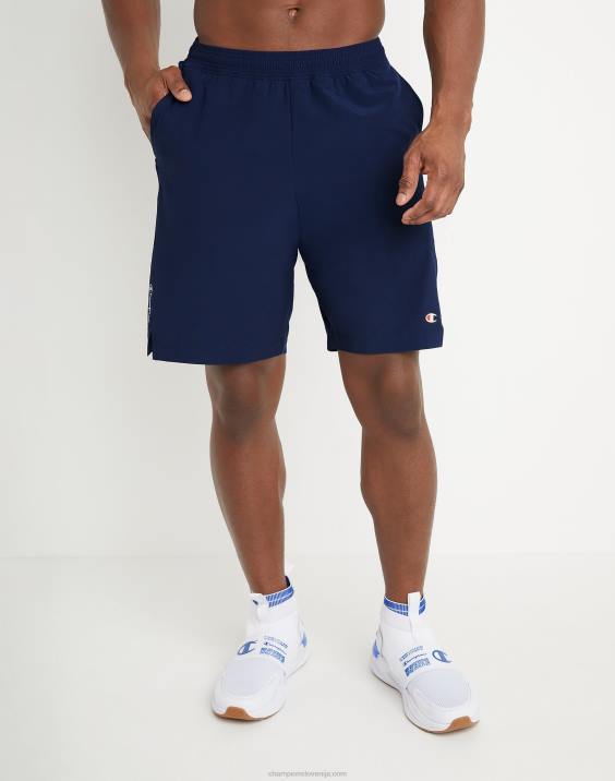 Champion moški kratke hlače mvp, scenarij za odvajanje vlage in c logotipi 9" 2B84501 atletska mornarica