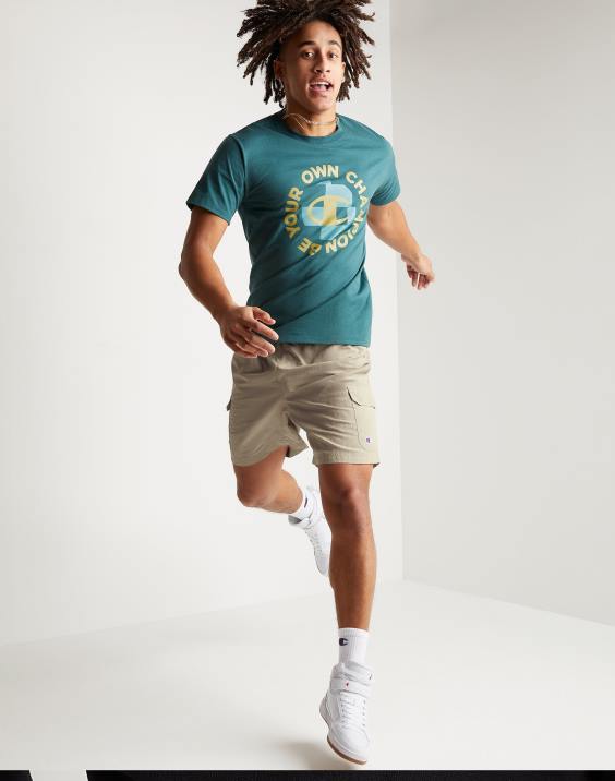 Champion moški kratke hlače take a hike cargo 7\" 2B84428 podeželski oreh