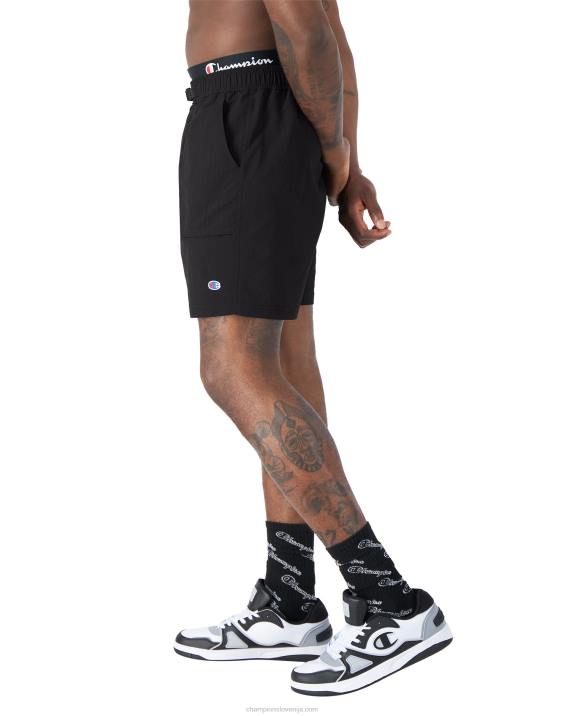 Champion moški kratke hlače take a hike s pasom 7\" 2B84415 Črna