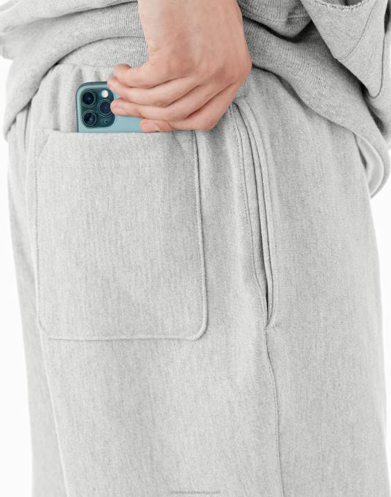 Champion moški kratke hlače z obrnjenim tkanjem 10\" 2B84481 oksford siva