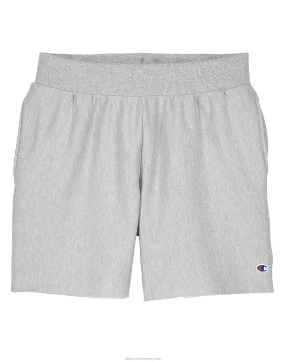 Champion moški kratke hlače z obrnjenim tkanjem 10\" 2B84481 oksford siva