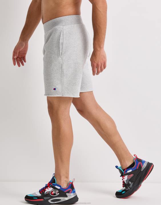 Champion moški kratke hlače z obrnjenim tkanjem 7\" 2B84446 oksford siva
