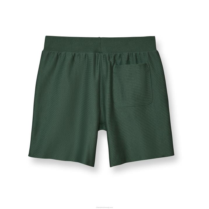 Champion moški kratke hlače z obrnjenim tkanjem 7\" 2B84450 temno zelena