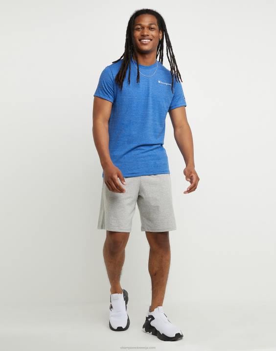 Champion moški kratke hlače za vsak dan c logotip z našitki 9\" 2B84484 oksford siva