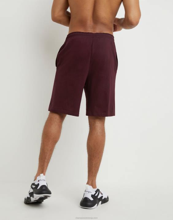 Champion moški kratke hlače za vsak dan c logotip z našitki 9\" 2B84489 kostanjeva