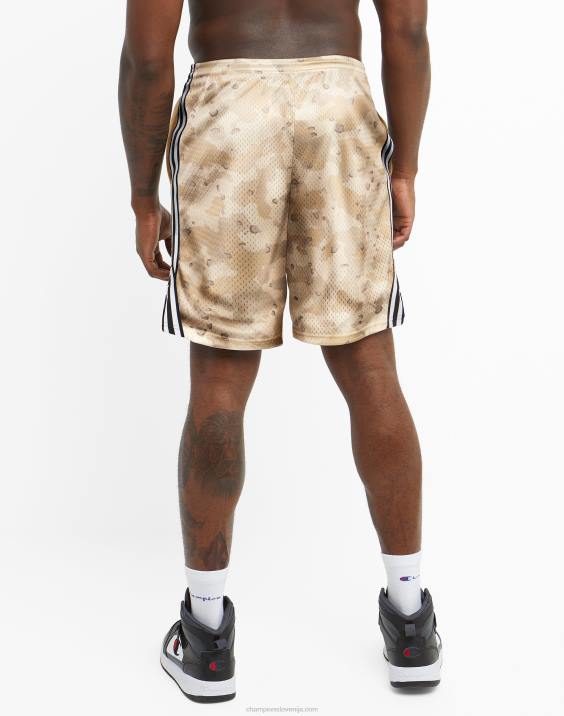 Champion moški lacrosse kratke hlače s potiskom po celem 9\" 2B84391 cc camo natural