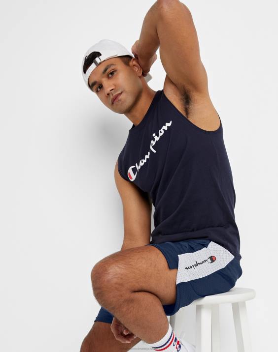 Champion moški mrežaste košarkarske kratke hlače 10\" 2B84493 mornarsko/bela