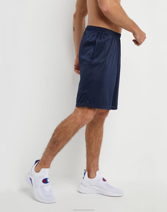 Champion moški mrežaste kratke hlače 9\" 2B84435 mornarica