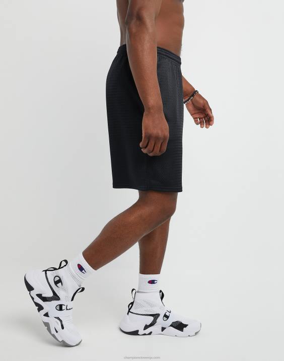 Champion moški mrežaste kratke hlače 9\" 2B84436 Črna