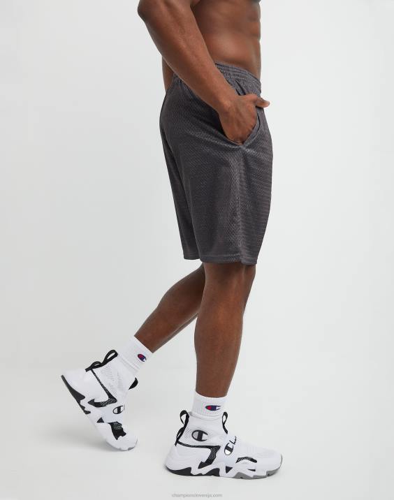 Champion moški mrežaste kratke hlače 9\" 2B84438 granitno resje