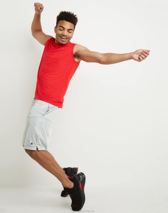 Champion moški mrežaste kratke hlače 9\" 2B84442 atletsko siva