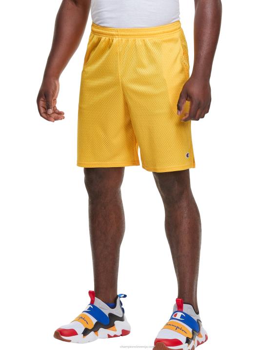Champion moški mrežaste kratke hlače 9\" 2B84444 ekipno zlato