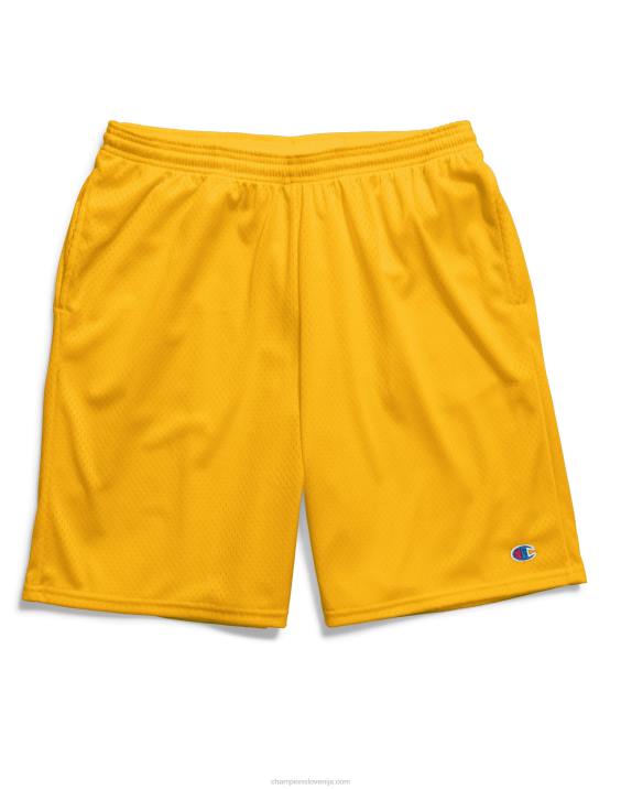 Champion moški mrežaste kratke hlače 9\" 2B84444 ekipno zlato