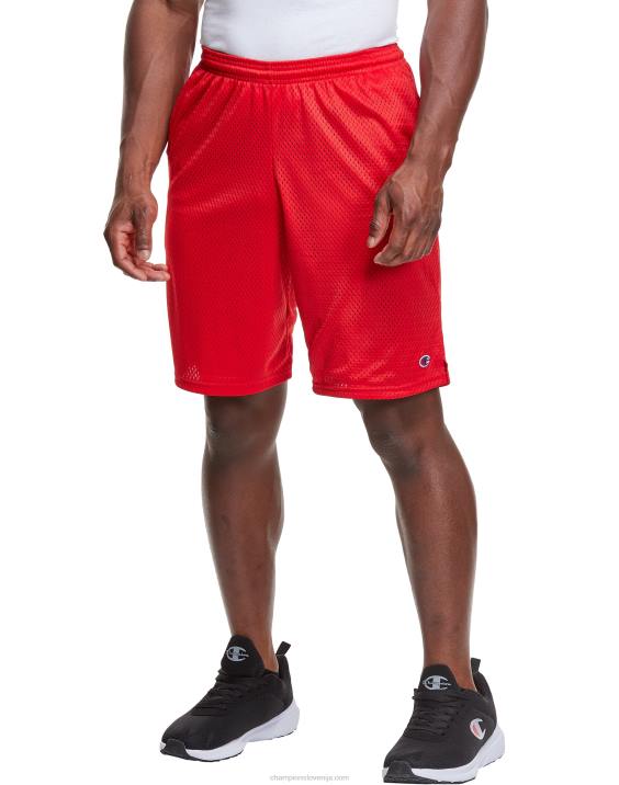 Champion moški mrežaste kratke hlače 9\" 2B84445 škrlatna