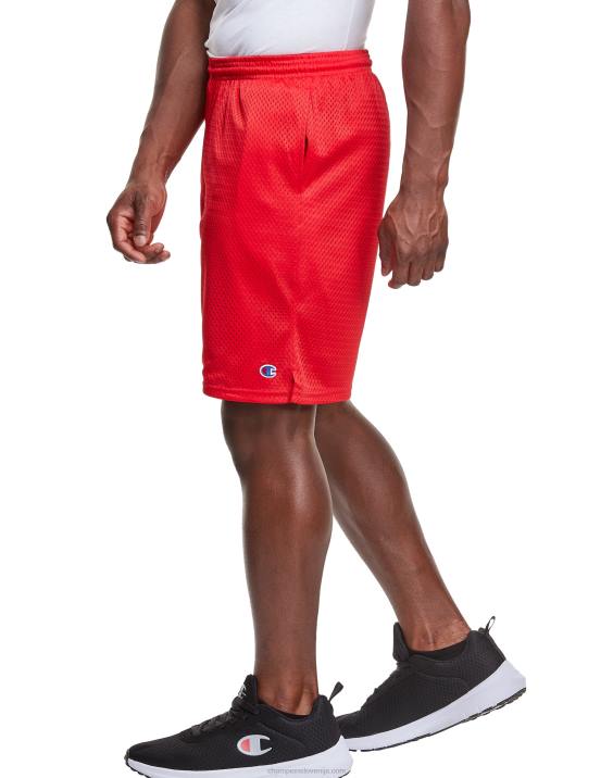 Champion moški mrežaste kratke hlače 9\" 2B84445 škrlatna