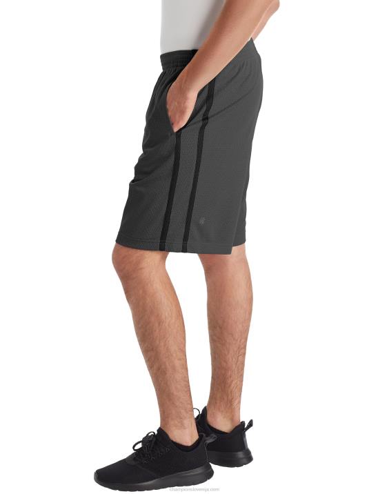 Champion moški mrežaste kratke hlače c9 10\" 2B84774 železniško siva/ebenovina