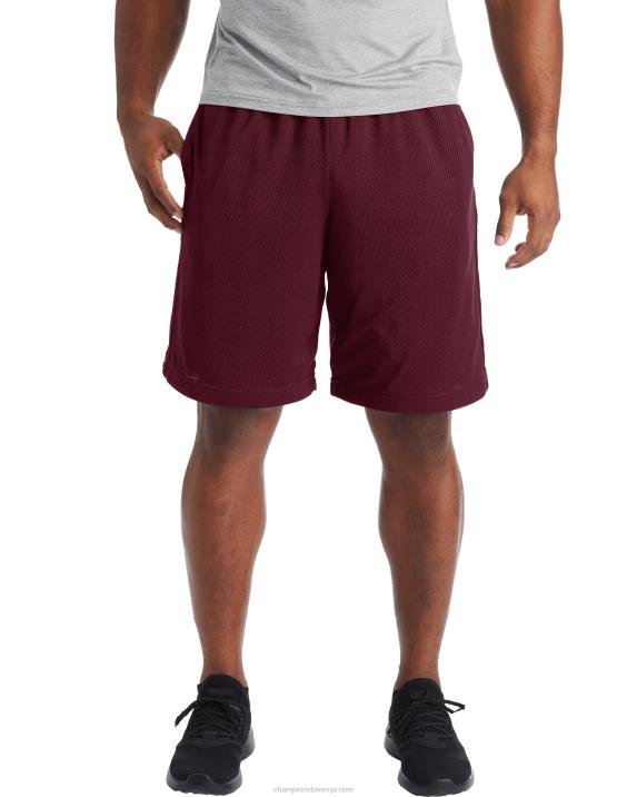 Champion moški mrežaste kratke hlače c9 10\" 2B84775 bogato kostanjeva