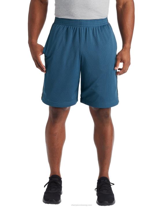 Champion moški mrežaste kratke hlače c9 10" 2B84778 morsko dno modro/železniško sivo