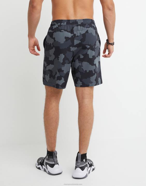 Champion moški mvp kratke hlače s celotnim potiskom 7\" 2B84352 mrežasta kamuflažna nevtralna