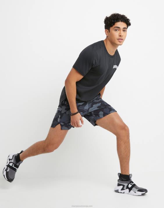Champion moški mvp kratke hlače s celotnim potiskom 7\" 2B84352 mrežasta kamuflažna nevtralna
