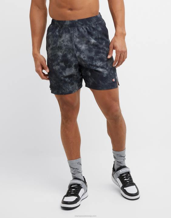 Champion moški mvp kratke hlače s celotnim potiskom 7" 2B84353 mrežasti beton za planetni teren