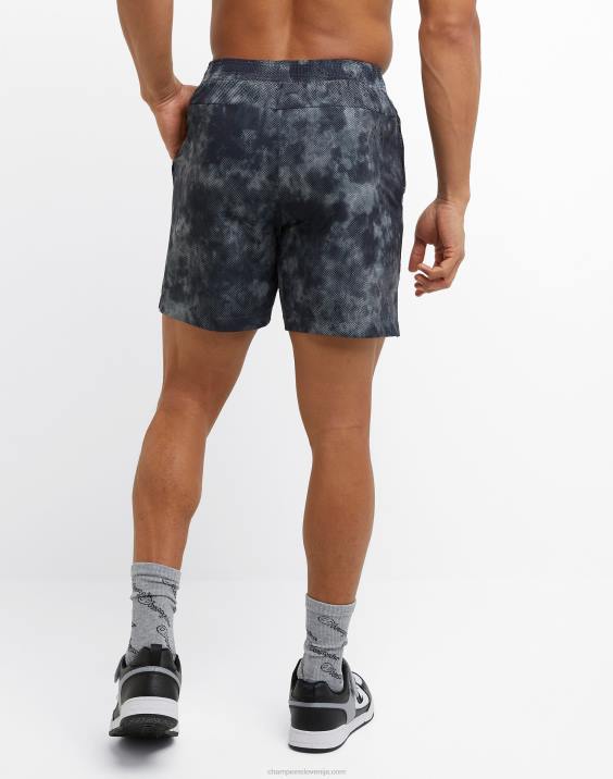 Champion moški mvp kratke hlače s celotnim potiskom 7\" 2B84353 mrežasti beton za planetni teren