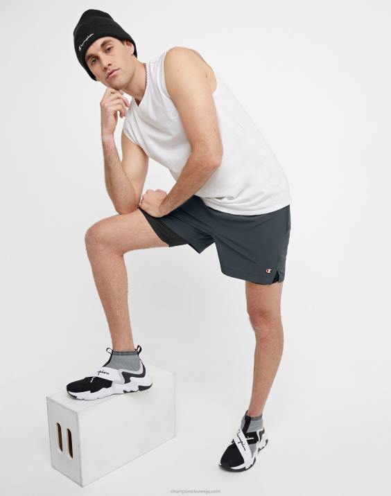 Champion moški mvp kratke hlače s popolno oporno torbico 5\" 2B84341 prikrita
