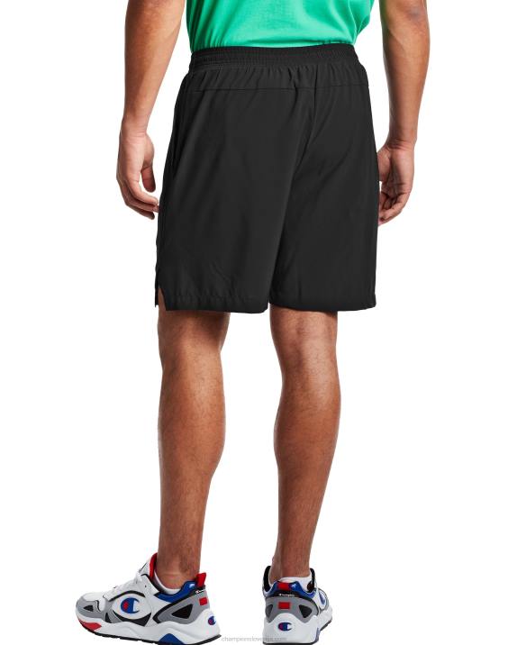 Champion moški športne kratke hlače s podlogo 7\" 2B84502 Črna