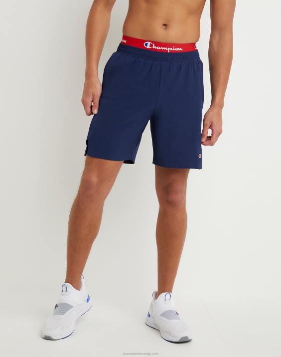 Champion moški športne kratke hlače s podlogo 7" 2B84504 atletska mornarica