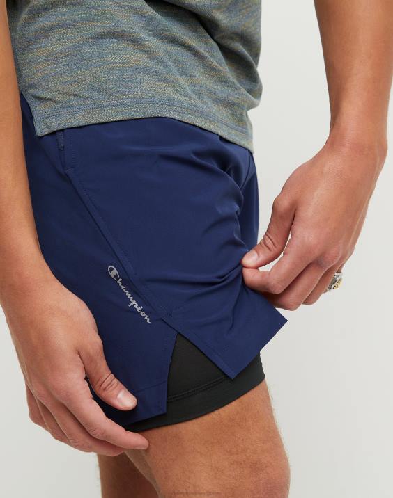 Champion moški športne kratke hlače s podlogo 7\" 2B84504 atletska mornarica