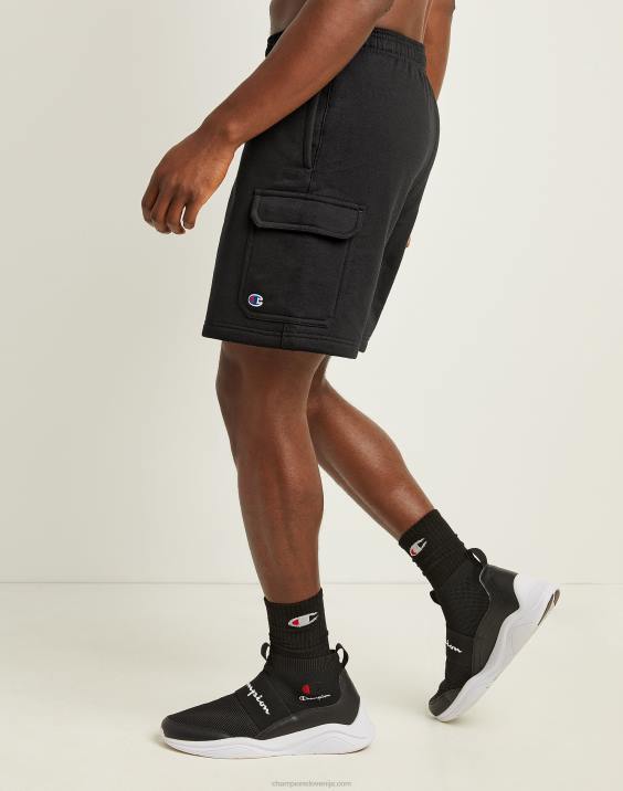 Champion moški powerblend cargo kratke hlače 8\" 2B84457 Črna