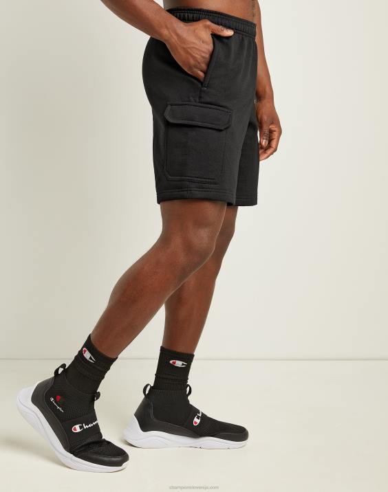 Champion moški powerblend cargo kratke hlače 8\" 2B84457 Črna