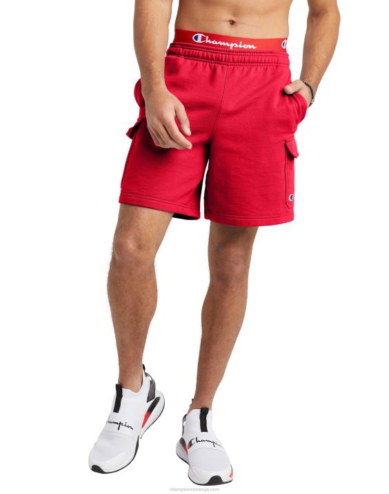 Champion moški powerblend cargo kratke hlače 8" 2B84458 škrlat