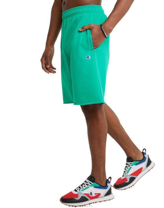 Champion moški powerblend kratke hlače 10\" 2B84512 zelena trta