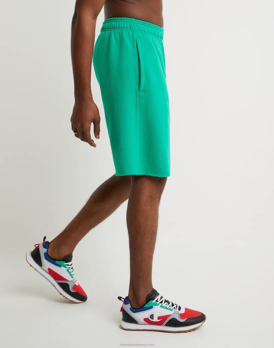 Champion moški powerblend kratke hlače 10\" 2B84512 zelena trta