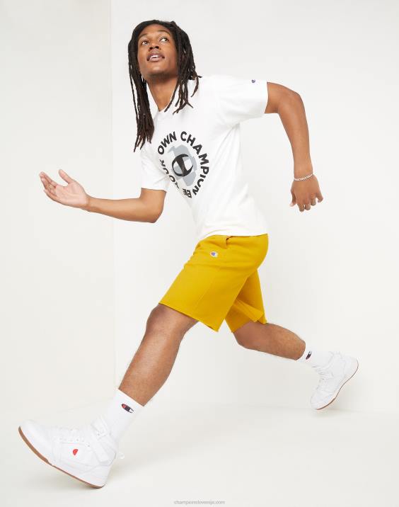 Champion moški powerblend kratke hlače 10\" 2B84519 ekipno zlato