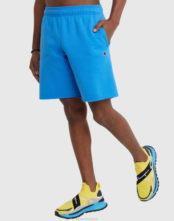 Champion moški powerblend kratke hlače 10" 2B84520 modra šojka