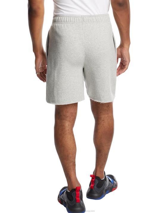 Champion moški powerblend kratke hlače iz flisa c logotipom 7\" 2B84521 oksford siva