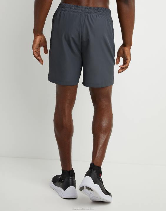 Champion moški tkane športne kratke hlače c našitkom 7\" 2B84507 prikrita