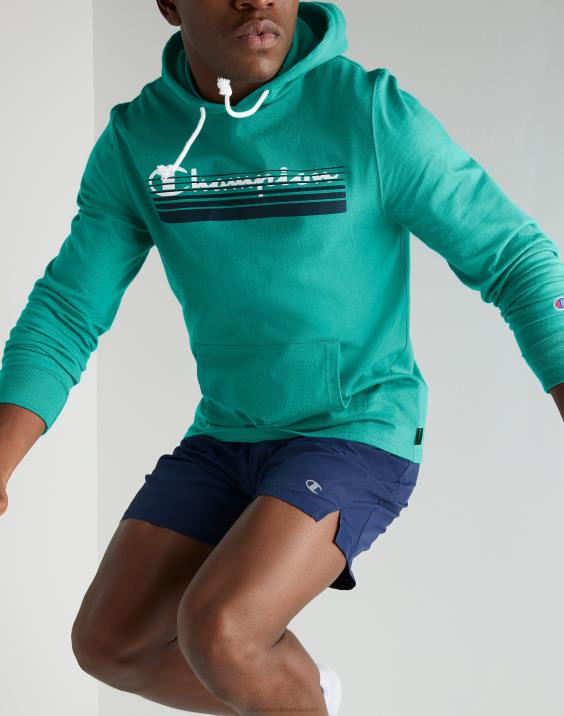 Champion moški tkane športne kratke hlače c našitkom 7\" 2B84508 atletska mornarica