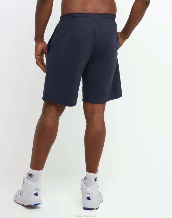 Champion moški velike in visoke kratke hlače za vsak dan c našitkom 10\" 2B84395 mornarica