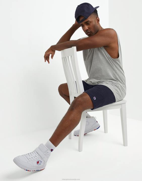 Champion moški velike in visoke kratke hlače za vsak dan c našitkom 10\" 2B84395 mornarica