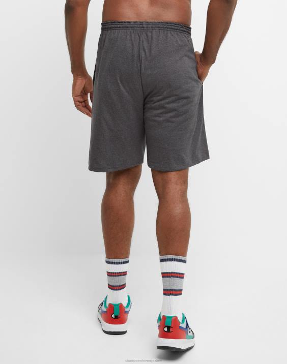 Champion moški velike in visoke kratke hlače za vsak dan c našitkom 10\" 2B84398 granitno resje